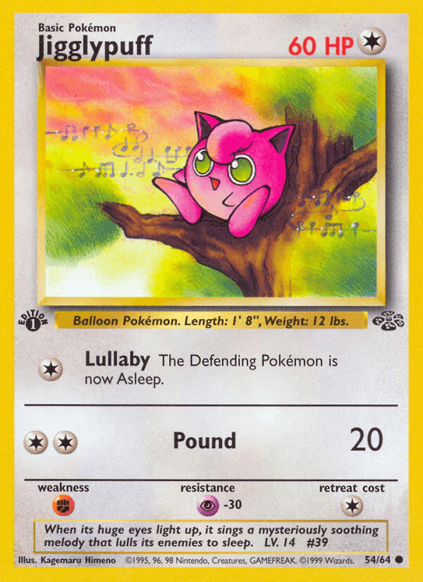 Jigglypuff, carta 54 da expansão Selva