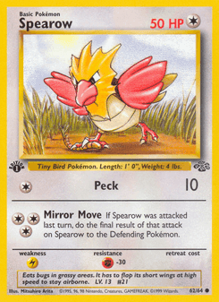 Spearow — carta 62 de Selva