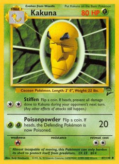 Kakuna — carta 47 de Base Set 2