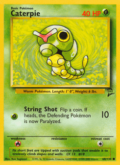 Caterpie — carta 68 de Base Set 2