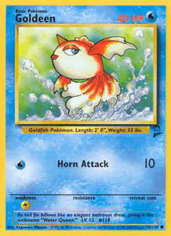 Goldeen — carta 76 de Base Set 2
