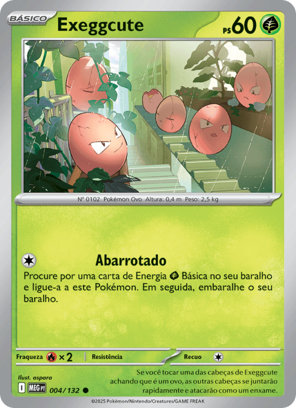 Exeggcute, carta 004 da expansão Mega Evolução