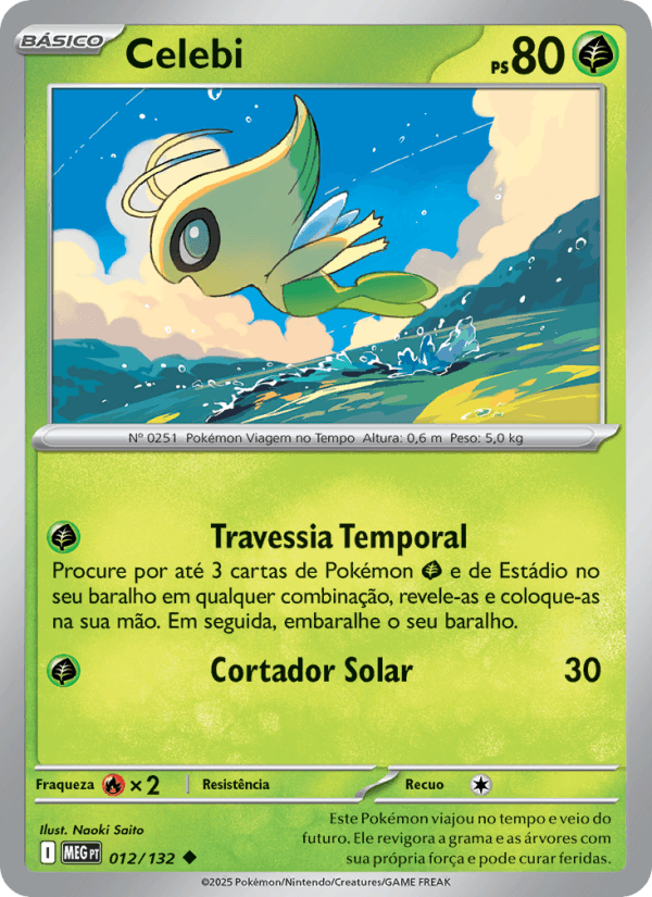 Celebi, carta 012 da expansão Mega Evolução