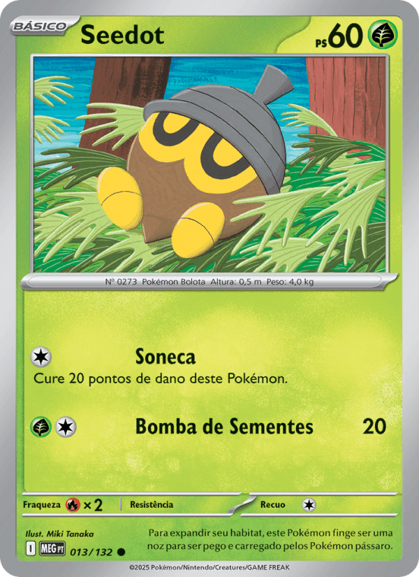 Seedot, carta 013 da expansão Mega Evolução