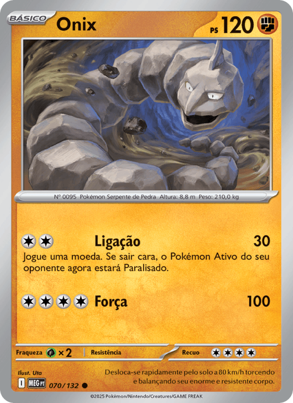 Onix, carta 070 da expansão Mega Evolução
