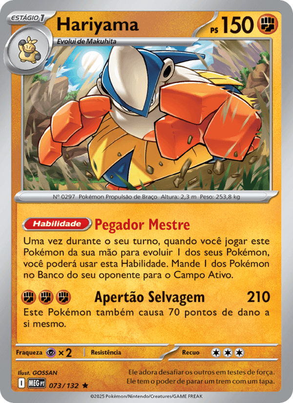 Hariyama, carta 073 da expansão Mega Evolução