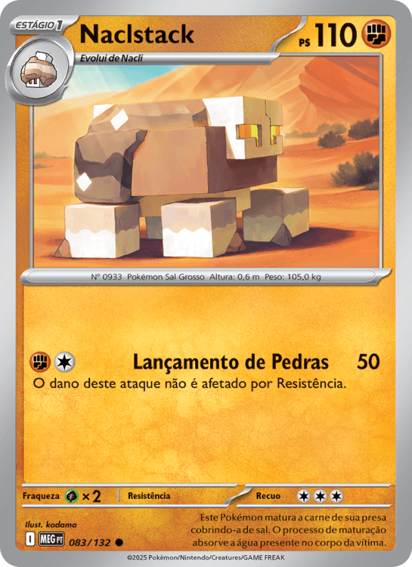Naclstack, carta 083 da expansão Mega Evolução