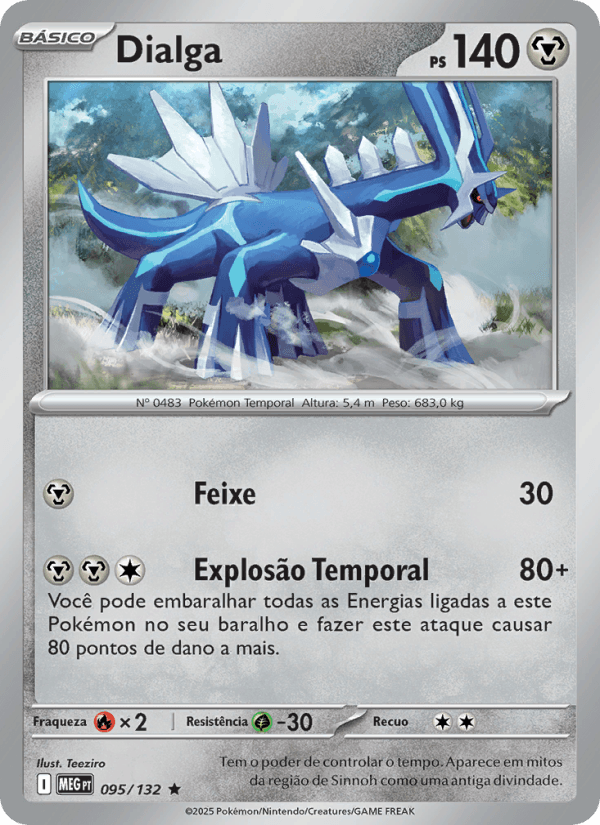Dialga, carta 095 da expansão Mega Evolução