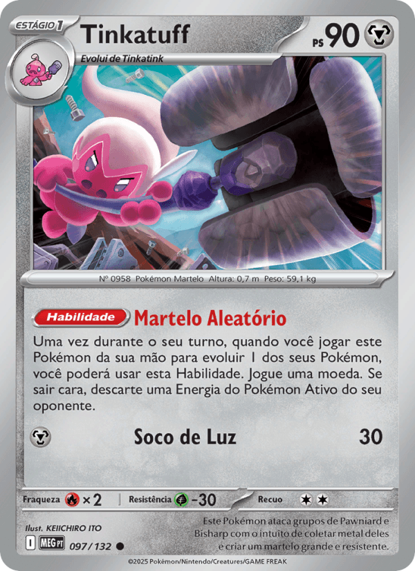 Tinkatuff, carta 097 da expansão Mega Evolução