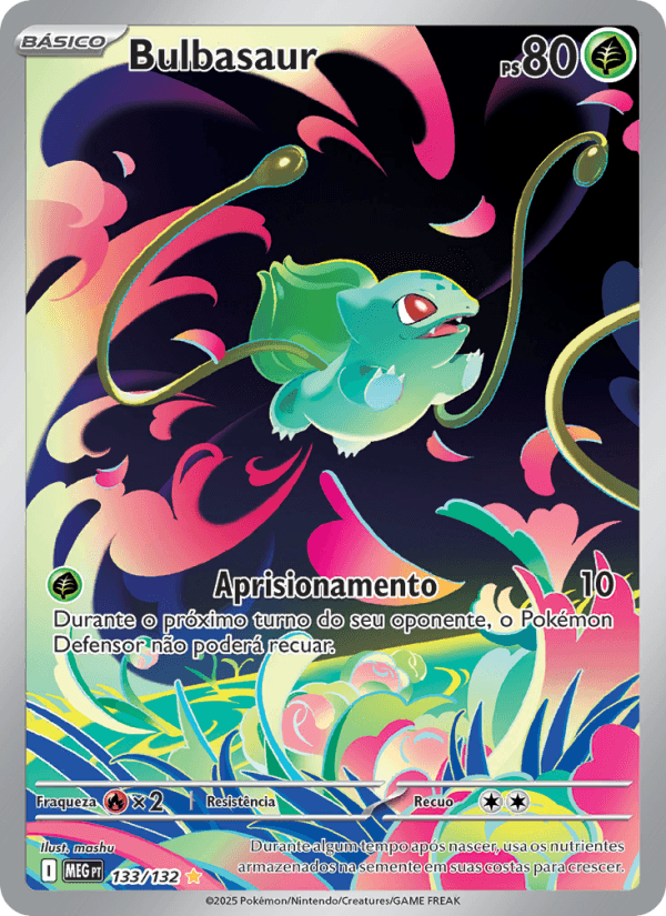Bulbasaur, carta 133 da expansão Mega Evolução