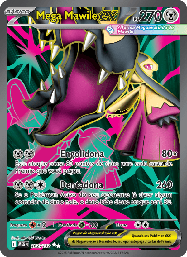 Mega Mawile ex, carta 162 da expansão Mega Evolução