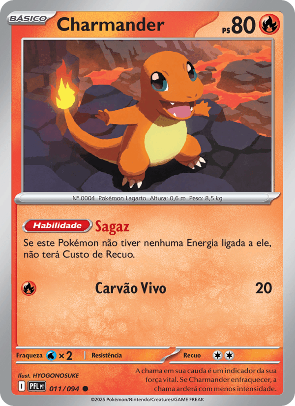Charmander, carta 011 da expansão Fogo Fantasmagórico