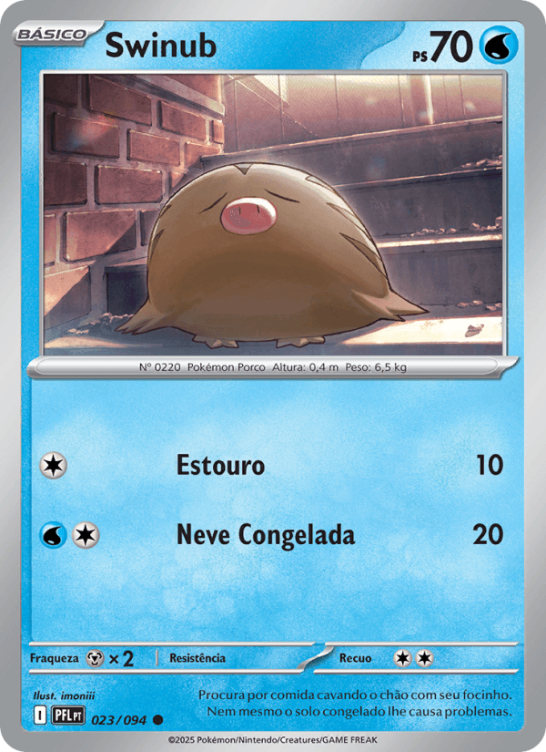 Swinub, carta 023 da expansão Fogo Fantasmagórico