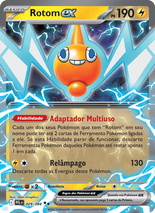 Rotom ex, carta 029 da expansão Fogo Fantasmagórico