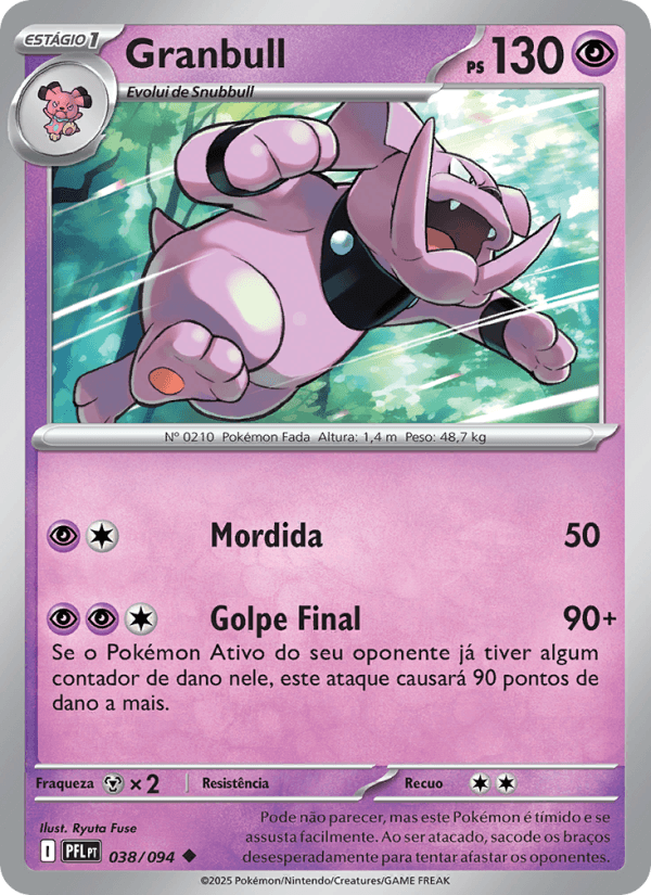 Granbull, carta 038 da expansão Fogo Fantasmagórico