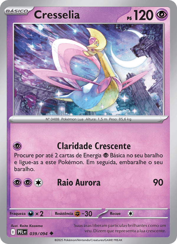Cresselia, carta 039 da expansão Fogo Fantasmagórico