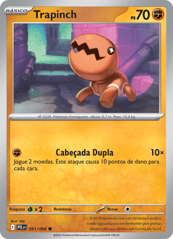 Trapinch, carta 051 da expansão Fogo Fantasmagórico