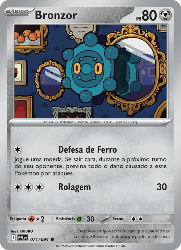 Bronzor, carta 071 da expansão Fogo Fantasmagórico