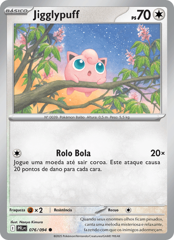 Jigglypuff, carta 076 da expansão Fogo Fantasmagórico