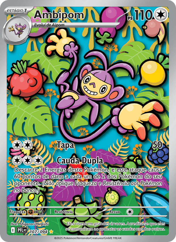 Ambipom, carta 107 da expansão Fogo Fantasmagórico
