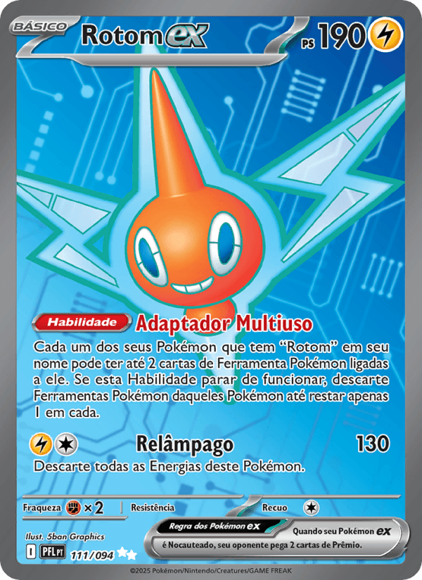 Rotom ex, carta 111 da expansão Fogo Fantasmagórico