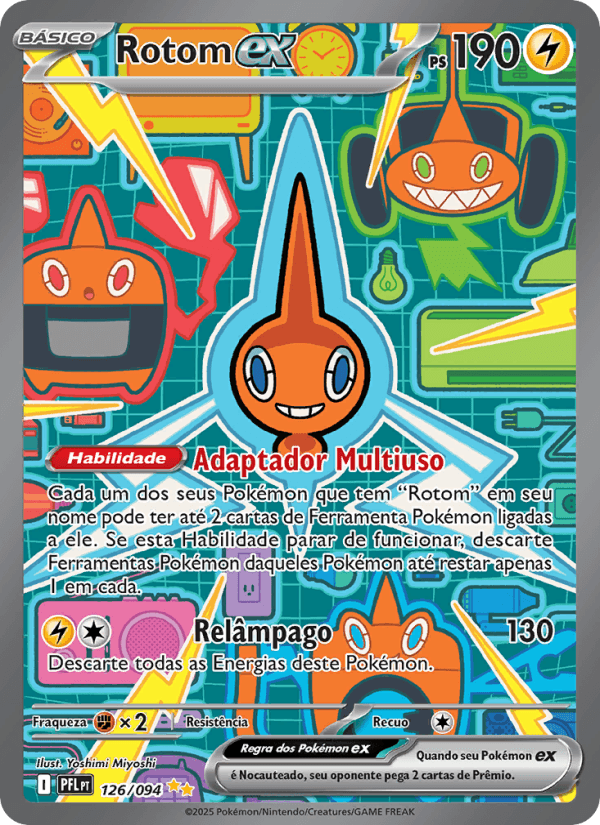 Rotom ex, carta 126 da expansão Fogo Fantasmagórico