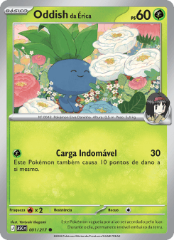 Oddish da Érica — carta 001 de Heróis Excelsos
