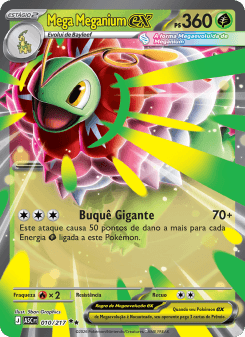 Mega Meganium ex — carta 010 de Heróis Excelsos