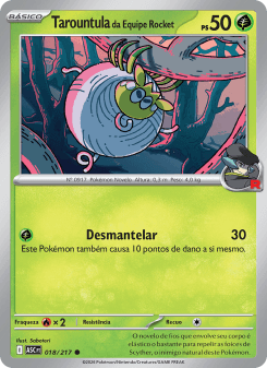 Tarountula da Equipe Rocket — carta 018 de Heróis Excelsos