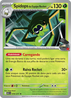 Spidops da Equipe Rocket — carta 019 de Heróis Excelsos