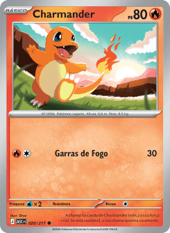 Charmander — carta 020 de Heróis Excelsos