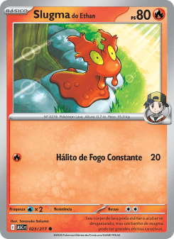 Slugma do Ethan — carta 023 de Heróis Excelsos