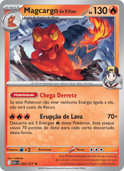 Magcargo do Ethan — carta 024 de Heróis Excelsos