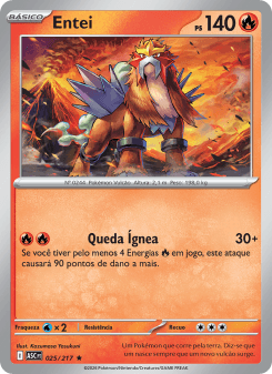 Entei — carta 025 de Heróis Excelsos