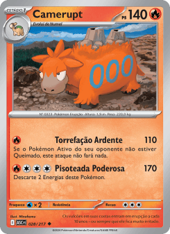 Camerupt — carta 028 de Heróis Excelsos