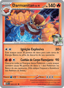 Darmanitan do N — carta 033 de Heróis Excelsos