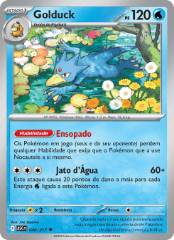Golduck — carta 040 de Heróis Excelsos