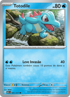 Totodile — carta 041 de Heróis Excelsos
