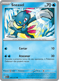 Sneasel — carta 044 de Heróis Excelsos
