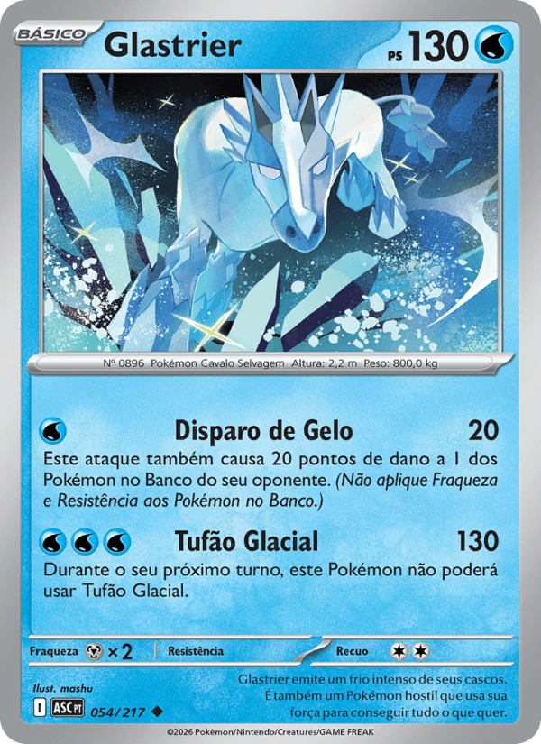 Glastrier, carta 054 da expansão Heróis Excelsos