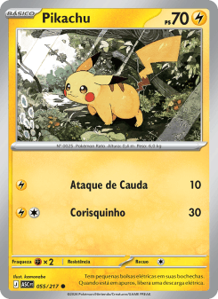 Pikachu — carta 055 de Heróis Excelsos