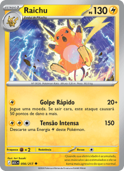 Raichu — carta 056 de Heróis Excelsos