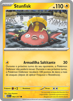Stunfisk — carta 062 de Heróis Excelsos