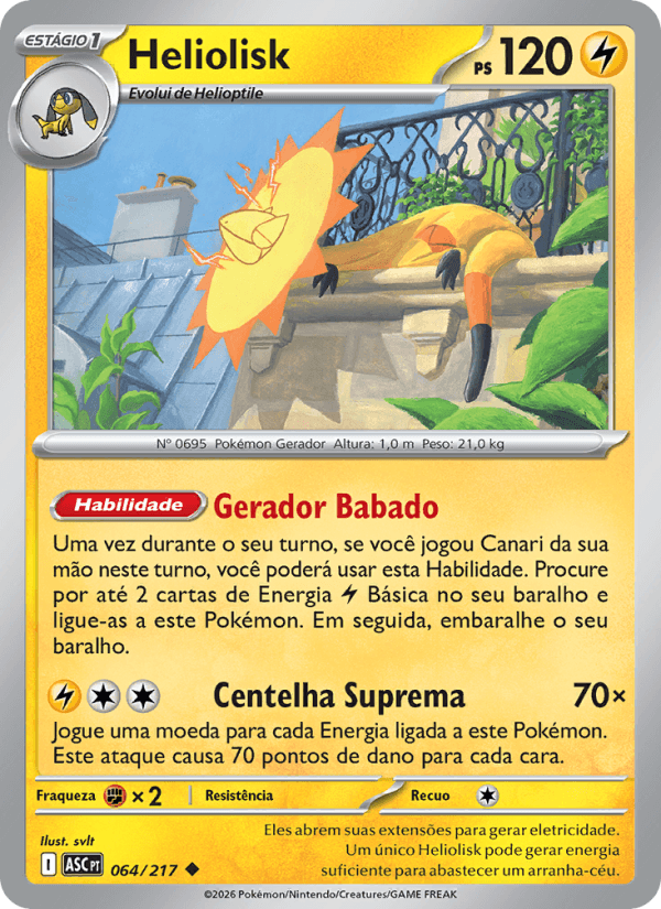 Heliolisk, carta 064 da expansão Heróis Excelsos