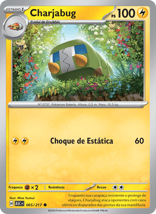 Charjabug, carta 065 da expansão Heróis Excelsos