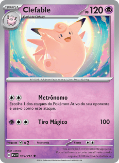 Clefable — carta 075 de Heróis Excelsos
