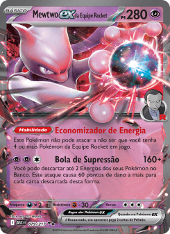 Mewtwo ex da Equipe Rocket — carta 079 de Heróis Excelsos