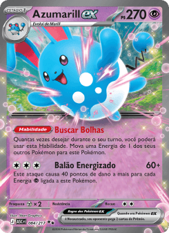 Azumarill ex — carta 084 de Heróis Excelsos