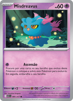 Misdreavus — carta 085 de Heróis Excelsos
