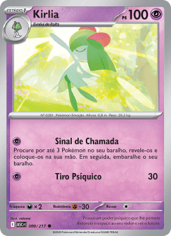 Kirlia — carta 088 de Heróis Excelsos